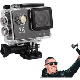 enfogo 𝟏𝟓-𝐘𝐞𝐚𝐫 𝐖𝐚𝐫𝐫𝐚𝐧𝐭𝐲 -Ultra HD 4K Action Camera | Sports Cam | 170° Wide-Angle Lens | Dual LCD Screens | WiFi | Motion Detection | Waterproof | 1080p Video | Vlogging & Adventure Cam-picture-10