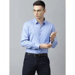 English Navy Blue Slim Fit Shirt-picture-47