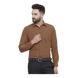 English Navy Dark Brown Full Sleeves Shirt-picture-39