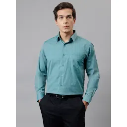 English Navy Green Slim Fit Shirt-picture-46