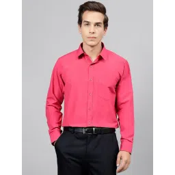 English Navy Magenta Slim Fit Shirt-picture-44