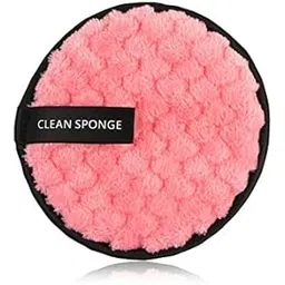 ENIVO Reusable Soft Makeup Remover Pads for All Skin - 1 pack Microfiber Face Rounds Facial Cleansing Puffs Foundation, Washable Removal Cloth, Chemical Free pack of 1 (MULTICOLOR) image 1
