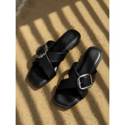 Enjee Women Open Toe Flats with Buckles-picture-34