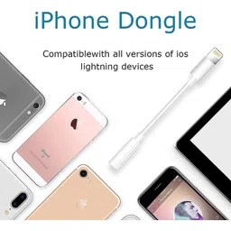 ENMORA White Lightning Headphone Jack Adapter Connector Music Control J53 Phone Converter image 5