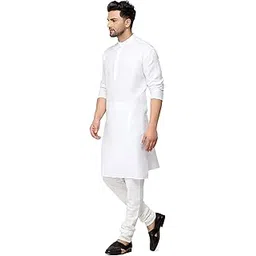 enmozz Multi Colored Cotton Plain Men's Ethnic Kurta Only-picture-12