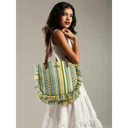 ENSAC Women Colourblocked Structured Handheld Bag-picture-39