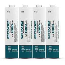 Envie 1000mah Ni-CD AA Rechargeable Batteries, Low Self Discharge (Pack of 4)Camera Battery Charger-picture-25