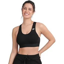 envie 1070 Non-Wired Padded Full Coverage Sports Bra for Womens -Medium Impact Gym/Workout Bra, Racer Back Slip-on Bra with Removable Pad -200 GSM Cotton|Spandex-All Day Comfort Bra-picture-11