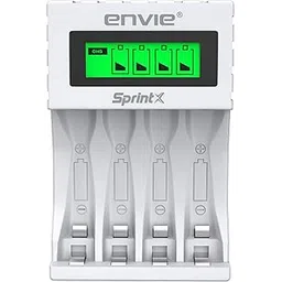 envie ENVIE® (ECR11MC) SprintX Ultra Fast Charger for Rechargeable Batteries AA & AAA Ni-mh, with LCD Display Indicator, Smart Charge Control System, Charge 2 or 4 Batteries at a Time-picture-29