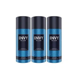 ENVY Men Set of 3 Blue Exude Long Lasting Deodorant Body Spray - 105 g each-picture-34