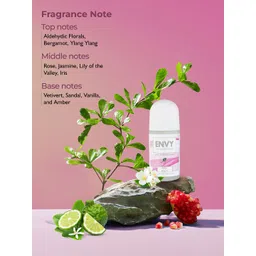 Envy Pink Beauty & Pearl White Long Lasting Roll-on Deodorant Combo - 50ml Each image 5