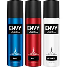 ENVY Fiery, Dark & Absolute Deodorant For Men -140 ML Each, Pack of 3 | Long Lasting Deodorant Fragrance Scent-picture-49