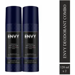 envy George Set of 2 Long Lasting Perfume Body Spray - For Men image 1