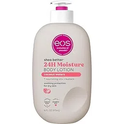 eos Shea Better Body Lotion- Coconut Waters, 24-Hour Moisture Skin Care, Lightweight & Non-Greasy, Made with Natural Shea, Vegan, 16 fl oz-image-44