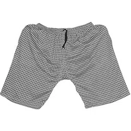ephemeral Men Casual Cotton Boxer Shorts/Small Square Check Print Bermuda Boxers (L.Grey, L)-picture-50