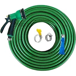 EPISKEY® Heavy Duty Expandable Garden Hose - Flexible Water Pipe with Double Latex Core, 7 Pattern Spray Gun, Braided Outer Layer - Small No Kink Hose (Size : 1/2 inch - Length: 15M_GUN)-picture-25