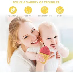 EpiskeyTeething Baby Chew Toys, BPA-Free Baby Teething Toy for Babies 0-6 Months. Natural Organic Freezer Safe Specialized Teether Toys for Toddlers, Relief Gingival Pain (3D TEETHER 4 Pack) image 2