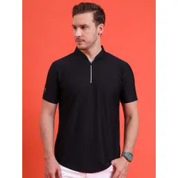 EPPE Men Dri-FIT Solid Mandarin Collar T-shirt-picture-22