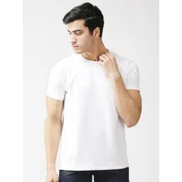 EPPE Men White Solid Dry-Fit Sports T-shirt-picture-21