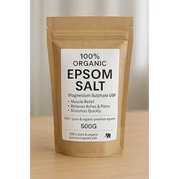 EPSOM Salt For Bath | Epsom Salt For Foot & Pain Relief | Bath Salt (Unscented) 500gm-picture-52