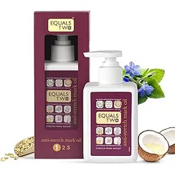 EQUALSTWO Anti Stretch Mark Oil, 200ml, 100% Natural Stretch Marks Removal Oil for Pregnancy, Enriched with Flex Seeds & Oat Oil to Lighten Scars, Dermatologically Tested, No Paraben No Sulphate-picture-21
