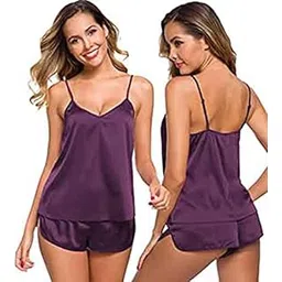 ERAD Women's Satin Nighty Set - Luxurious and Comfortable Sleepwear for a Relaxing and Stylish Night's Sleep-image-5