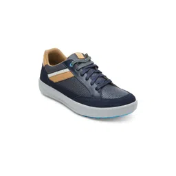 ERGON Men Colourblocked Leather Sneakers-picture-13