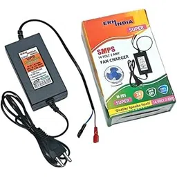 Erh India 12v DC Battery Charger Adapter 14v 2 Ampere SMPS Based with Thimble Connector for Bike, Car,UPS,Inverter,etc-picture-35