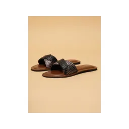 Eridani Adine Black Woven Flats-picture-11