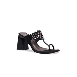 ERIDANI Embellished Open Toe Block Heels-picture-13