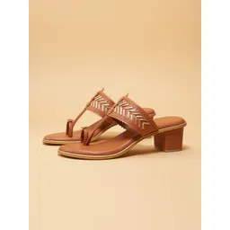 ERIDANI Ethnic Block Sandals-picture-13