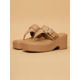 ERIDANI Wedge Sandals With Buckles-picture-29