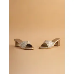 Eridani Women's Pelosa Gold Ethnic Sandals-picture-30