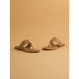 Eridani Women's Petra Beige T-Strap Sandals-picture-23