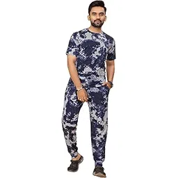 ermofy Hare Krishna Creation-Mens Night Suit Set Printed & Mens Cord Sets/Men Top & Pyjama Set Multicolor Printed/Track Suit Set for Men | Slim Fit Perfect for Jogging and Lounging /-picture-21