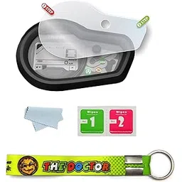 ERODIAN Meter Display Screen Protector, Meter Guard For Ray ZR 125 with Button Bikes | Scratch Resistant | Water Resistant | HD Clear Vision (1-Free Random 6 inch Keychain)-picture-31