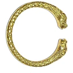 ervio Gold Plated Tiger Kada Bracelet with Amber for Men'sBrass Round Kada Bracelet Traditional Indian Kada Handmade-picture-16