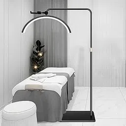 ERYRON Eyelash LED Floor Light, Tattoo Light, Pmu Lamp, Facialist Moon Lamp, Beauty Salon Floor Lamp, Black, Aluminium, Iron-picture-25