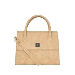 Esbeda Beige PU Textured Handbag-picture-26
