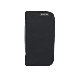 Esbeda Black Casual Nylon RFID Passport Wallet for Men-picture-11