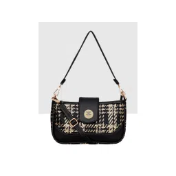 ESBEDA Black Gold Glitter Shiny Sling Bag with Detachable Strap-picture-29