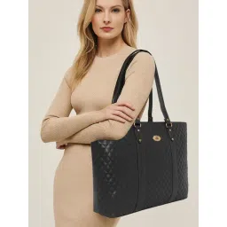 Esbeda Black Quilted Large Tote-picture-20