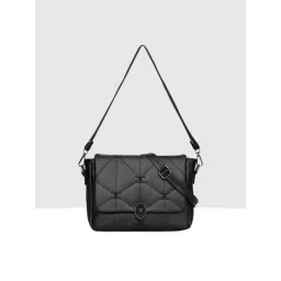Esbeda Black Quilted Medium Shoulder Bag-picture-37