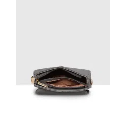 Esbeda Black Sandstone Textured Medium Cross Body Bag image 5
