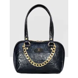 Esbeda Black Textured Small Handbag-picture-14