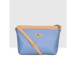 Esbeda Blue Solid Medium Sling Handbag-picture-35