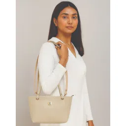 ESBEDA Cream Colour Petite Floral Embossed Sling Bag For Women-picture-27