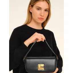 Esbeda Glide Luxe Line Black Medium Cross Body Bag-picture-19