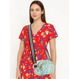 Esbeda Green Bloom Printed Small Cross Body Bag-picture-45