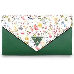 esbeda Green Color Floral Envelope Wallet for Women-picture-30